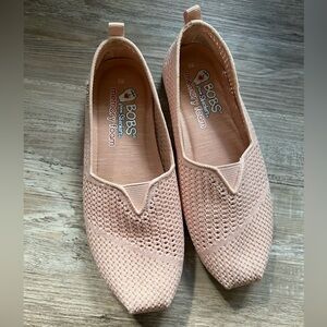 Bobs Pink Knit Slip-On Shoes